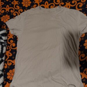 Abercrombie & Fitch Tan Relaxed Tee